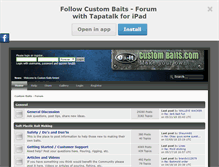 Tablet Screenshot of custombaits.com